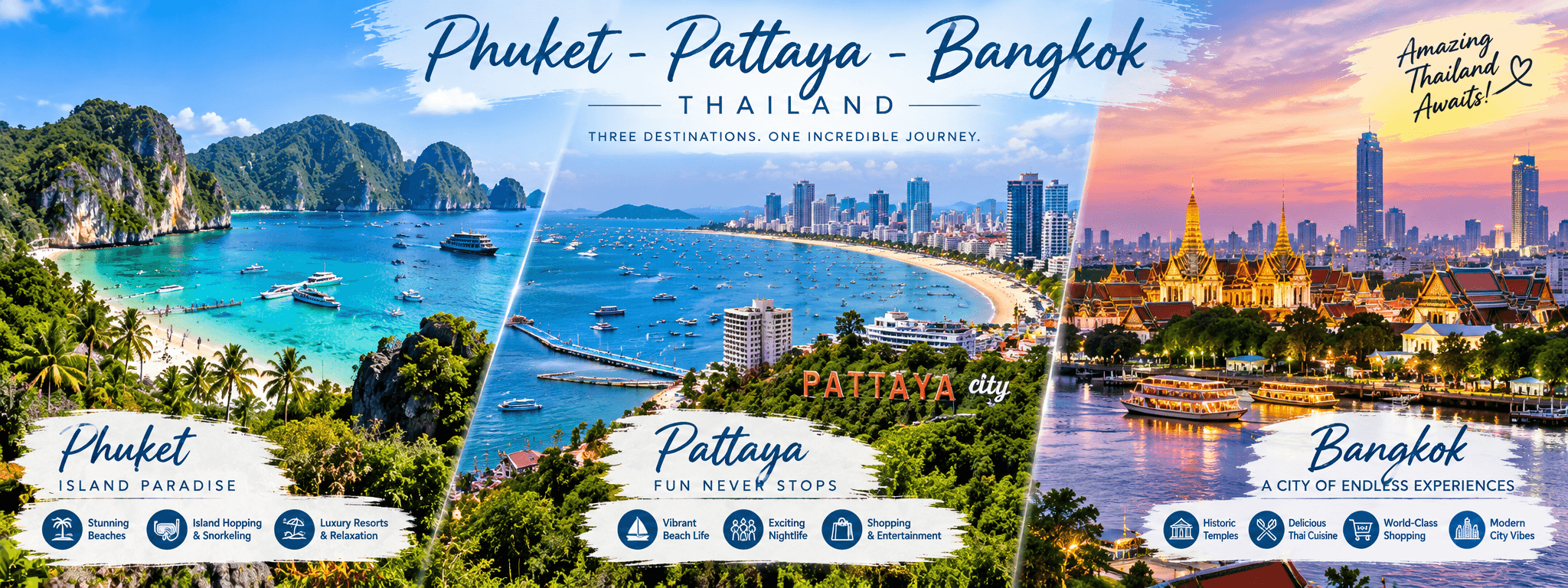 Phuket - Pattaya - Bangkok