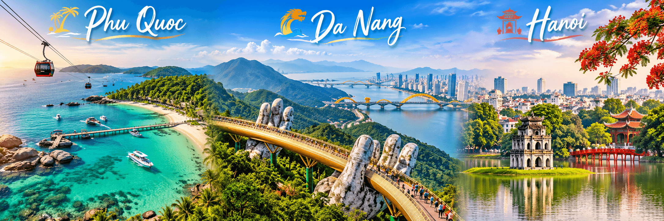 Phu Quoc - Danang - Hanoi