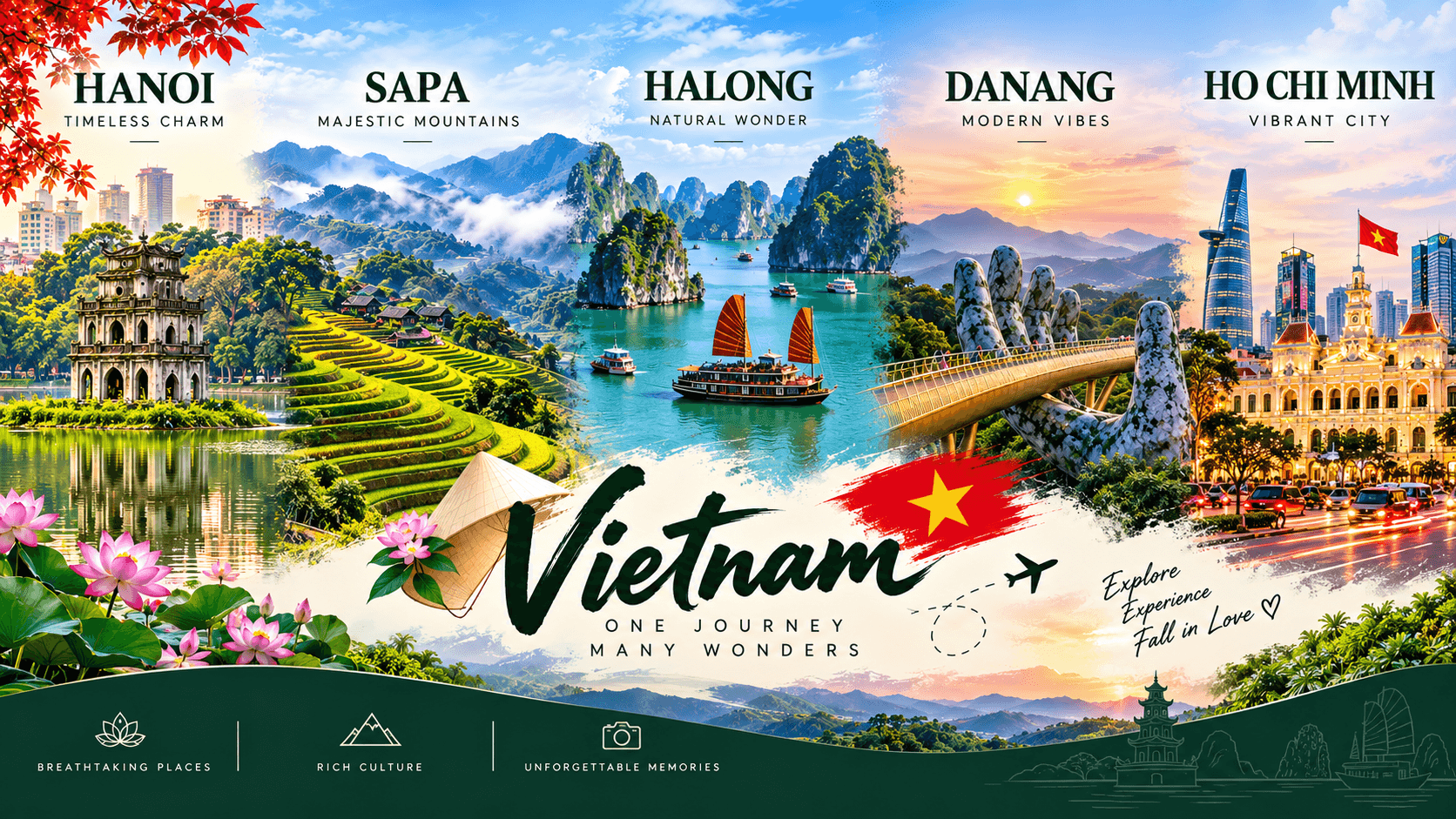 HANOI – SAPA - HALONG – DANANG – HO CHI MINH